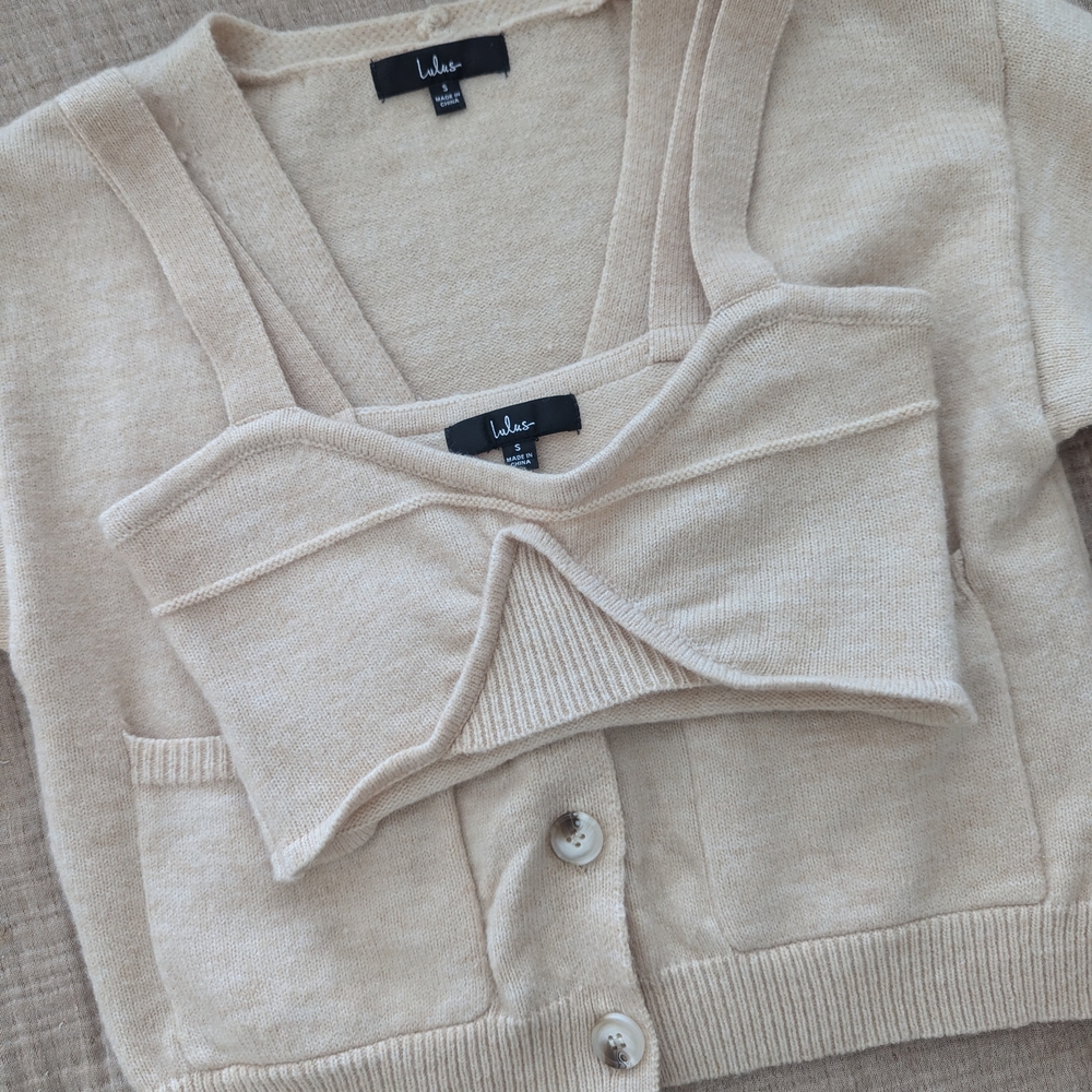 Lulu's Cream Sweater Set